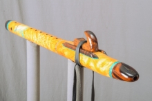 Yellow Cedar Burl Native American Flute, Minor, Mid G-4, #L14J (3)